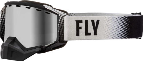 Fly Racing - Fly Racing Zone Snow Goggles - 37-50262 - Black/Gray / Silver Mirror/Smoke Lens - OSFM