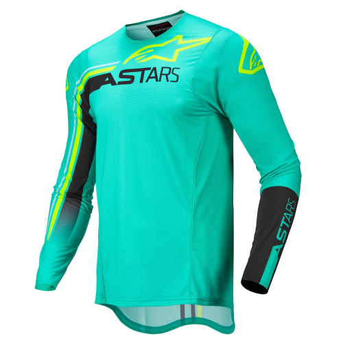 Alpinestars - Alpinestars Supertech Blaze Jersey - 3760422-645-L - Black/Pastel Green/Yellow Fluo - Large