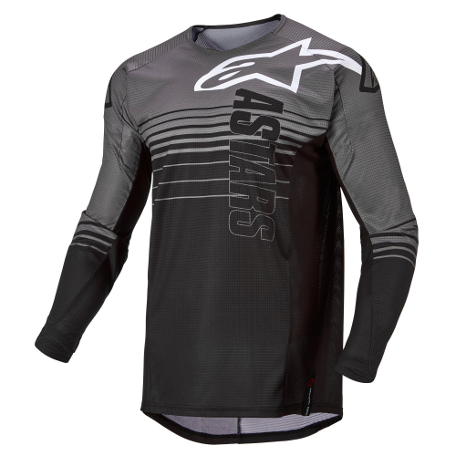 Alpinestars - Alpinestars Techstar Graphite Jersey - 3760922-9310-XXL - Dark Gray/Black - 2XL