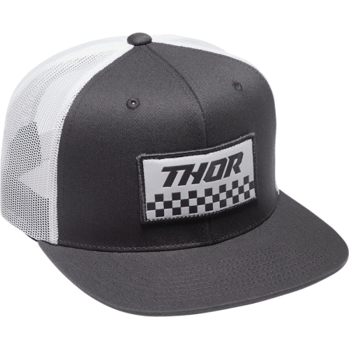 Thor - Thor Checkers Snapback Hat - 2501-3673 - Gray/White - OSFA
