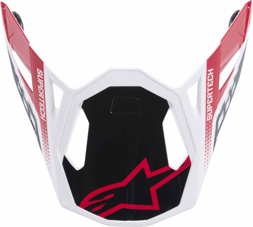 Alpinestars - Alpinestars Visor for S-M8 Triple Helmets - Black/White/Red - 8981419-1180-M8