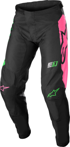 Alpinestars - Alpinestars Racer Compass Pants - 3722122-1669-28 - Black/Green Neon/Pink Fluo - 28