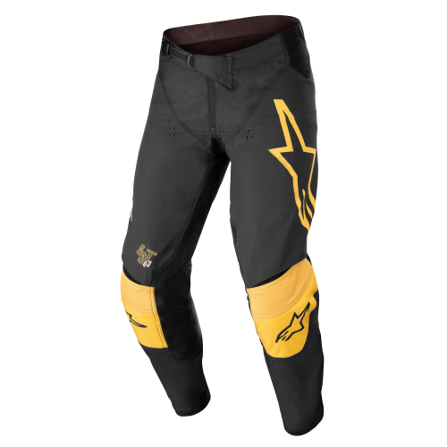 Alpinestars - Alpinestars Techstar Quadro Pants - 3721122-1540-32 - Black/Yellow/Tangerine - 32
