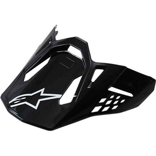 Alpinestars - Alpinestars Visor for S-M10/S-M8 Solid Helmets - Black Glossy - 8981019-1180-M8