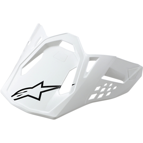 Alpinestars - Alpinestars Visor for S-M10/S-M8 Solid Helmets - White Glossy - 8981019-2180-M8/10