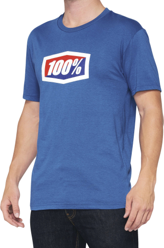 100% - 100% Official T-Shirt - 32017-002-10 - Blue - Small