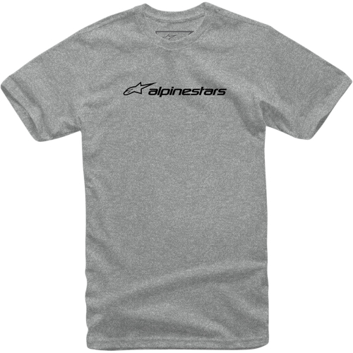 Alpinestars - Alpinestars Linear T-Shirt - 1211-72024-1126-XXL - Gray Heather/Black - 2XL