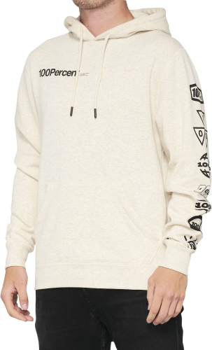 100% - 100% Super Future Pullover Hoodie - 36043-454-10 - Oat Heather - Small