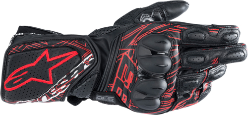 Alpinestars - Alpinestars MM93 Twin Ring Gloves - 3558921-1303-M - Black/Bright Red - Medium