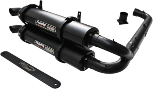 Trinity Racing - Trinity Racing Stage 5 Dual Exhaust System - Cerakote Finish - TR-4153D-CB
