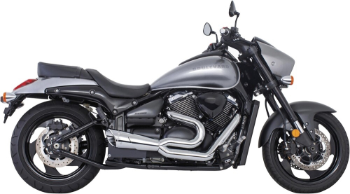 Freedom Performance - Freedom Performance 2-Into-1 Exhaust System - Chrome Muffler - Chrome Tips - MS00042