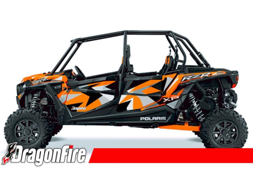 Dragonfire Racing - Dragonfire Racing HiBoy 4 Door Graphics - Spectra Orange - 07-1122