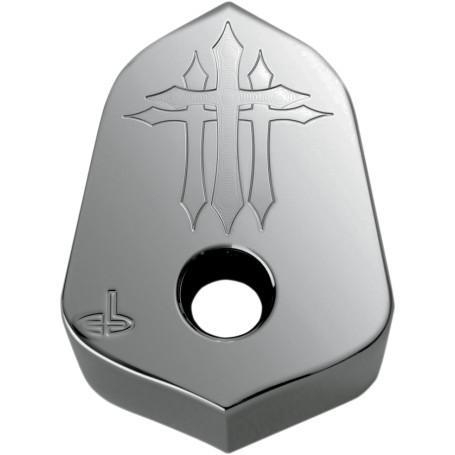 Carl Brouhard Designs - Carl Brouhard Designs Ignition Switch Cover - Cross Series - Chrome - ICC003C