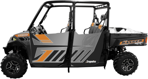 Dragonfire Racing - Dragonfire Racing HiBoy 4 Door Graphics - Titanium - 07-1109