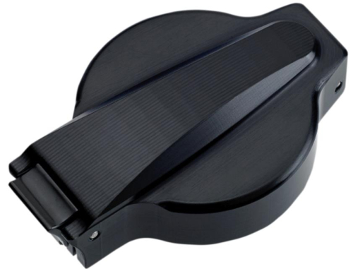 Joker Machine - Joker Machine Retro Flip-Up Gas Cap - Black Anodized Finish - 09-442B