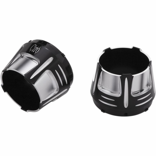 Ciro - Ciro 4in. Slip-On Muffler End Caps - Diffuser - Black - 31210