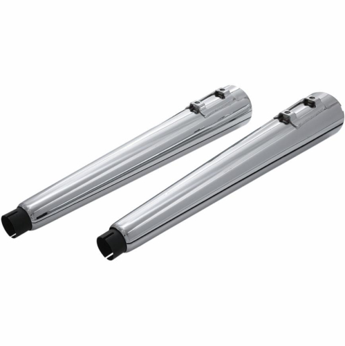 Ciro - Ciro 4in. Megaphone Slip-On Mufflers - Chrome - 30000