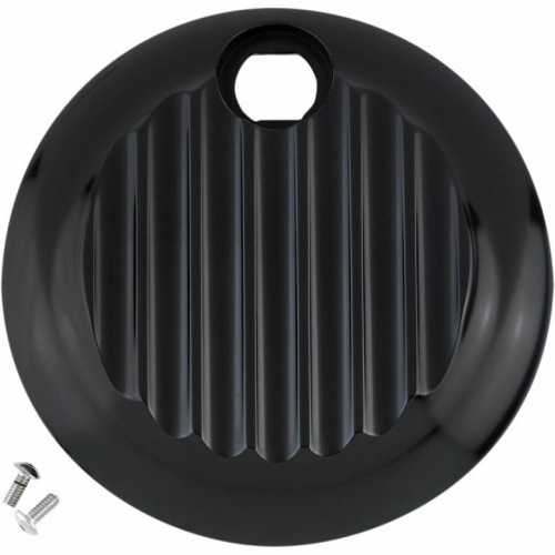 Joker Machine - Joker Machine Finned Fuel Door - Black Anodized - 045211