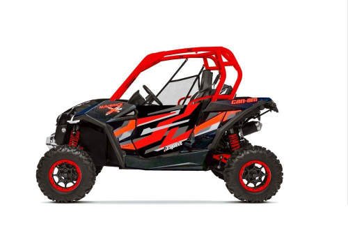 Dragonfire Racing - Dragonfire Racing HiBoy 2 Door Graphics - Matte Sunset Red - 07-1123