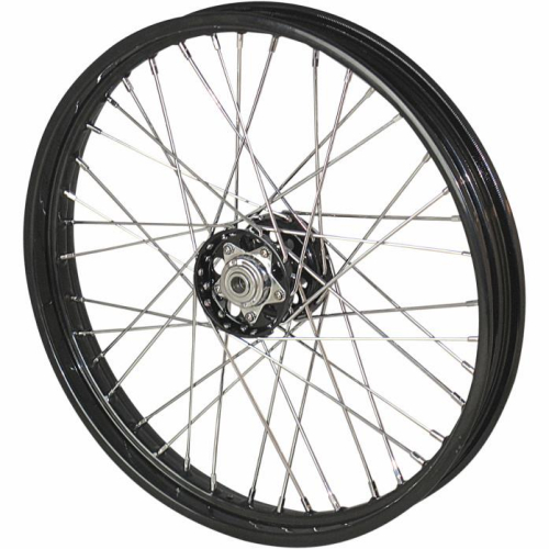 Paughco - Paughco Forty Spoke Star Hub Front Wheel - 21x2.15 - Black - 236S40FB