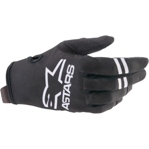 Alpinestars - Alpinestars Radar Youth Gloves - 3541821-12- XS - Black/White - X-Small