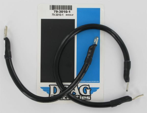 Drag Specialties - Drag Specialties Battery Cable Kit - Translucent Black - 79-3010-1