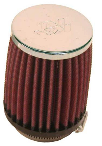 K&N Engineering - K&N Engineering Universal Round Tapered Air Filter - Chrome End Cap - RC-1350