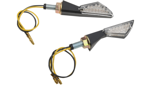 Moto MPH - Moto MPH Micro Mini Led Marker Lights - Black Matte - 3-1/2in. x 3/4in. - MPH-217