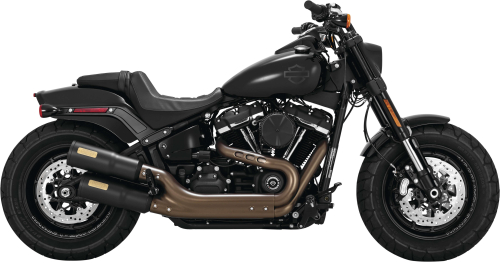 Vance & Hines - Vance & Hines Hi-Output Dual Slip-Ons - Black - 46447