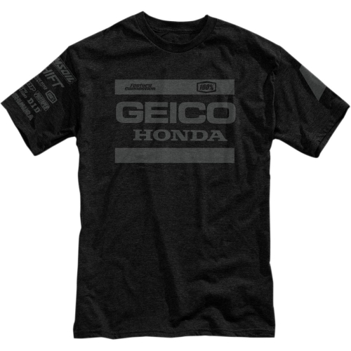 100% - 100% Geico Tech T-Shirt - 32904-001-10 - Black - Small