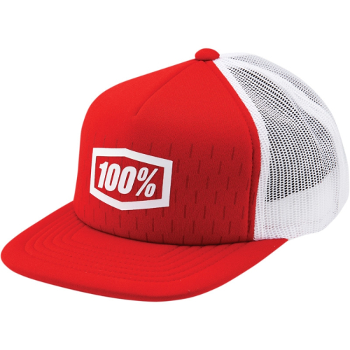 100% - 100% Snapback Youth Shift Hat - 20084-003-01 - Red - OSFM
