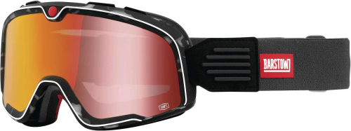 100% - 100% Barstow Gasby Classic Goggles - 50002-377-02 - Gasby / Red Mirror Lens - OSFM