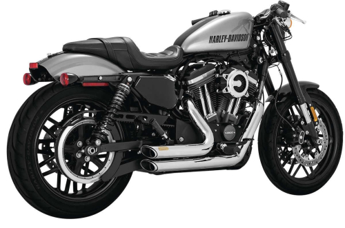 Vance & Hines - Vance & Hines Shortshots Staggered Exhaust System - Chrome - 17429