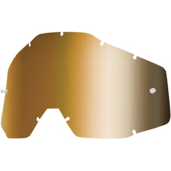 100% - 100% Replacement Lens for Strata MX/Racecraft/Accuri Goggles - True Gold - 51002-074-02