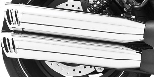 Freedom Performance - Freedom Performance 4in. Racing Slip-Ons - Chrome/Chrome Tips - HD00333