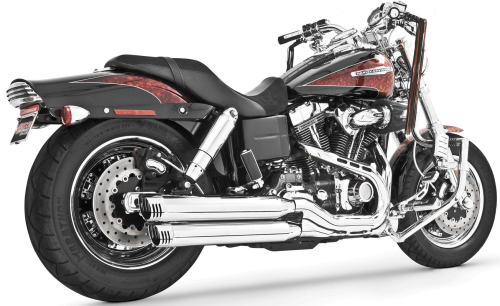 Freedom Performance - Freedom Performance 3 1/4in. Racing Slip-Ons - Chrome/Chrome Tips - HD00318