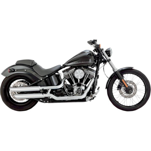 Vance & Hines - Vance & Hines Twin Slash 3in. Slip-On Mufflers - Chrome - 16847