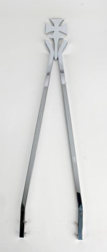 Cycle Visions - Cycle Visions Sissy Bar Stick - 30in Crosstude Style - Chrome - 8 3/4in W - CV-8005