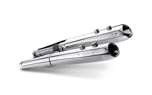 Akrapovic - Akrapovic Slip-On Line Dual Mufflers - Chrome with Chrome End Caps - S-HDTOSO1-HC