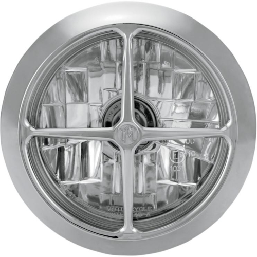 Performance Machine - Performance Machine Crossbar 5 3/4in. Visions Headlight - Chrome - 02072004CBRCH