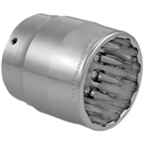 Performance Machine - Performance Machine Elite Exhaust End Cap for Bassani Long Megaphone (1in. Internal Lip) - Clean Cut - Chrome - 02042019CLE-CH