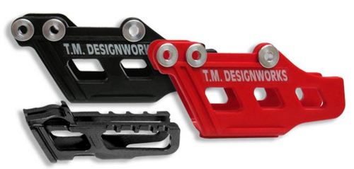 T.M. Designworks - T.M. Designworks Moto-X / O.E. Replacement Polifibar Rear Chain Guide Shell and Plastic Rub Block Insert - Red - RCG-100-RD