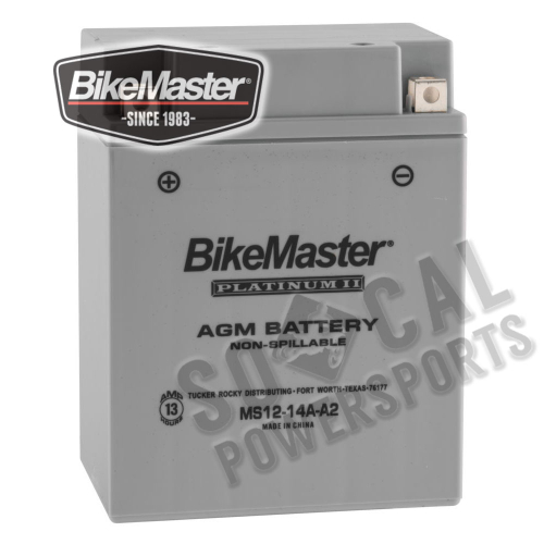 BikeMaster - BikeMaster AGM Platinum II Battery - MS12-14A-A2