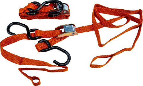 Fire Power - Fire Power 1in. Economy Tie-Downs with Soft Tye - Orange - 21269 SOFT