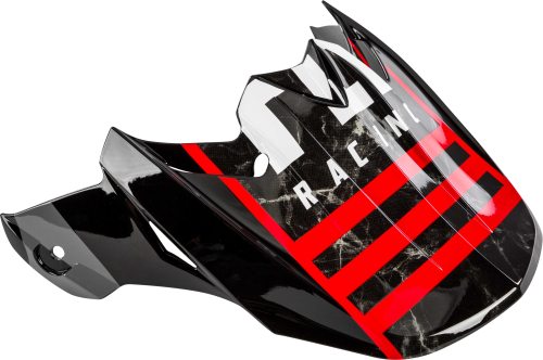 Fly Racing - Fly Racing Visor for F2 Carbon Granite Helmets - Granite Red/Black/White - 73-46261