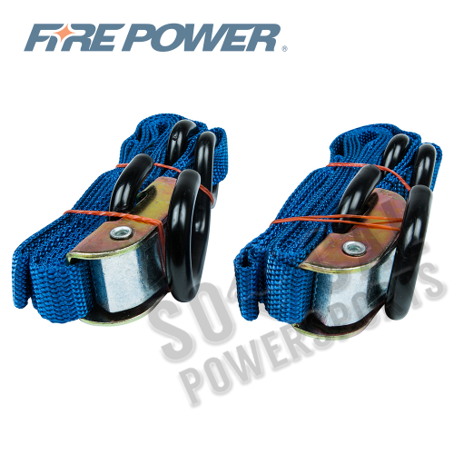 Fire Power - Fire Power 1in. Economy Tie-Downs with Soft Tye - Blue - 21263 SOFT