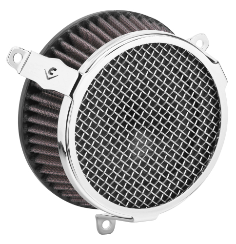 Cobra - Cobra Plain Air Cleaner Kit - Chrome - 606-0101-03