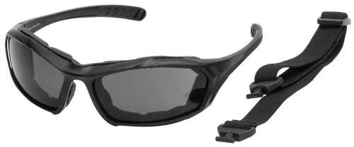 BikeMaster - BikeMaster Rocker Convertible Sunglasses - BM20 - Black / Smoke Lens - OSFM