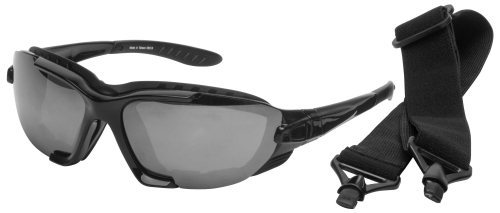 BikeMaster - BikeMaster Windscreen Convertible Sunglasses Kit - BM2 - Black / Smoke Lens - OSFM