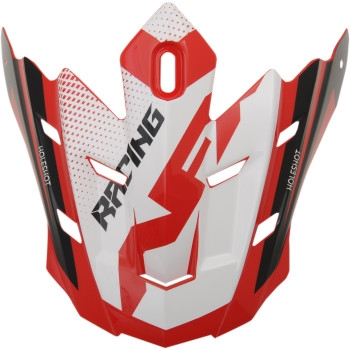AFX - AFX Peak for FX-17 Helmets - Holeshot Red/Black/White - 0132-1188